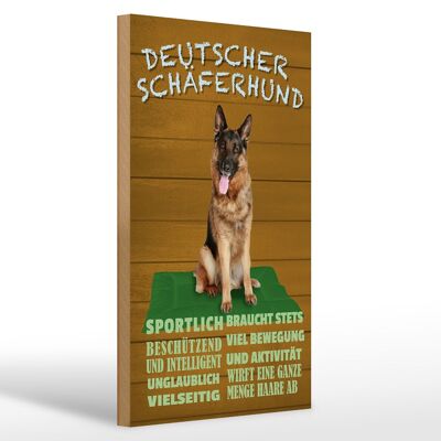 Holzschild Spruch 20x30cm Deutscher Schäferhund Hund
