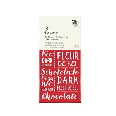 Chocolat bio 60% noir Lacoa Fleur de Sel