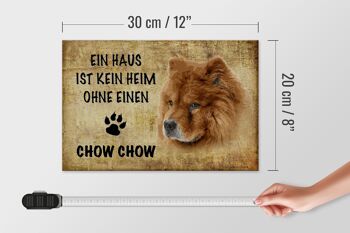 Panneau en bois indiquant 30x20cm Cadeau pour chien Chow Chow 4