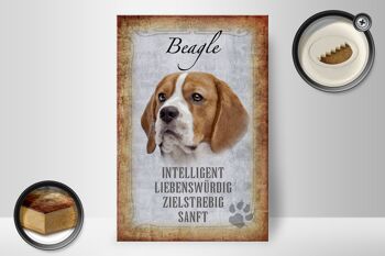 Panneau en bois indiquant 20x30cm Cadeau pour chien Beagle 2