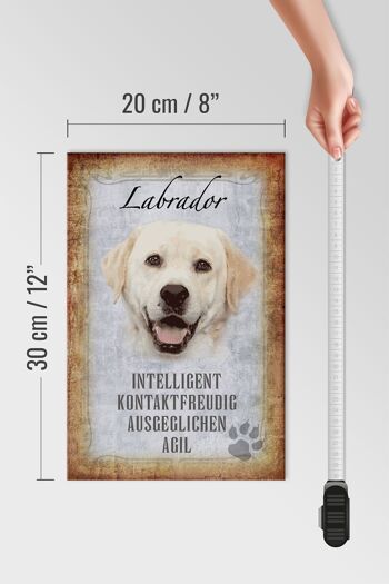 Panneau en bois disant 20x30cm cadeau chien Labrador 4