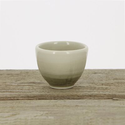 Porcelain egg cup, gray
