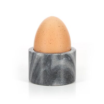 Egg cup in gray copa marble