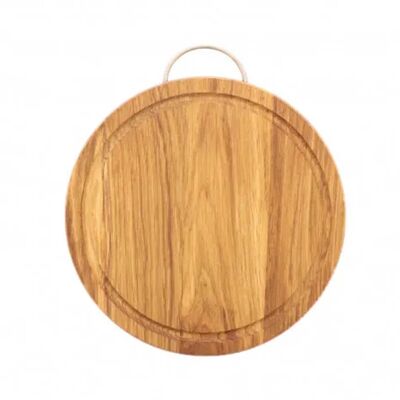 Tagliere in legno con manico in metallo