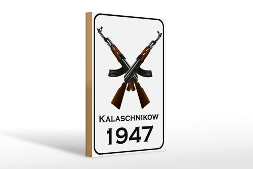 Holzschild Gewehr 20x30cm Kalaschnikow 1947