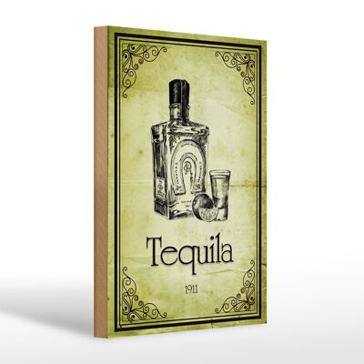 Holzschild 20x30cm 1911 Tequila Wanddeko