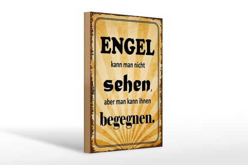 Holzschild Spruch 20x30cm Engel kann man nicht sehen