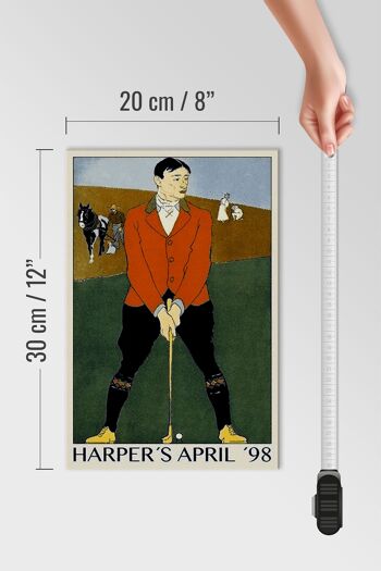 Panneau en bois Golf 20x30cm Harper`s Avril 98 4