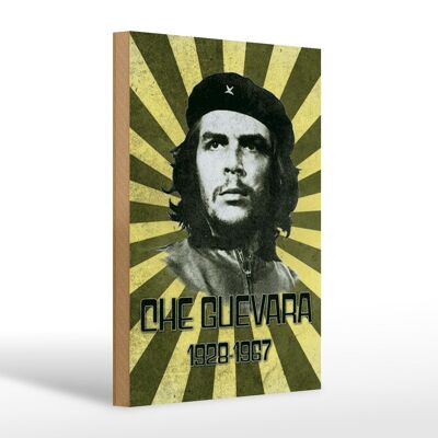 Panneau en bois rétro 20x30cm Che Guevara 1928-1967 Cuba