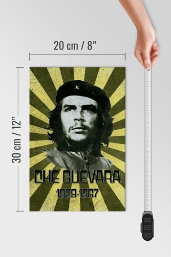 Panneau en bois rétro 20x30cm Che Guevara 1928-1967 Cuba 4