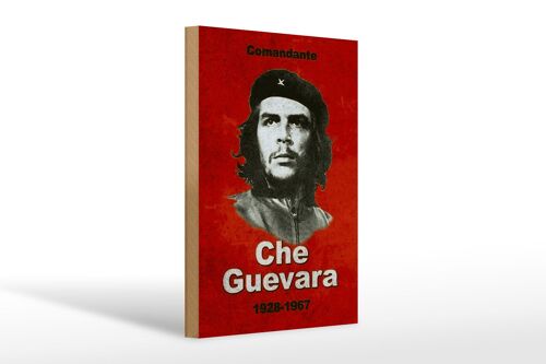 Holzschild Retro 20x30cm Comandant Che Guevara 1928-1967