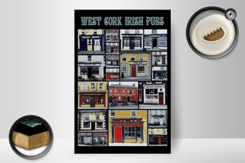 Panneau en bois 20x30cm Pubs irlandais West Cork 2