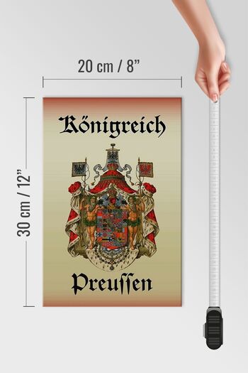 Panneau en bois indiquant 20x30cm Royaume de Prusse 4