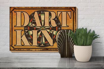 Panneau en bois disant 30x20cm Décoration murale Dart King 3