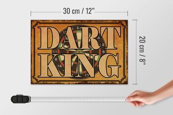 Panneau en bois disant 30x20cm Décoration murale Dart King 4