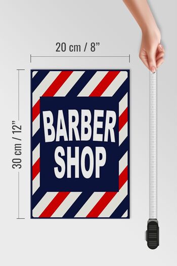 Panneau en bois indiquant 20x30cm Barbershop Coiffeur 4