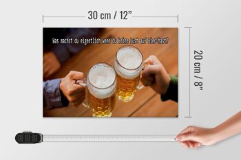 Panneau en bois indiquant 30x20cm Bière si vous n'en avez pas envie 4