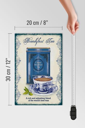 Panneau en bois thé 20x30cm Classic Breakfast Tea meilleurs thés 4