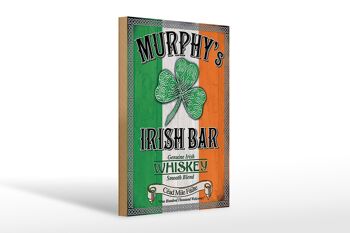 Panneau en bois 20x30cm Murphy's Irish Bar Whisky 1
