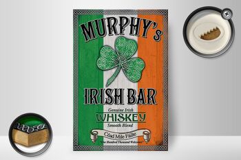 Panneau en bois 20x30cm Murphy's Irish Bar Whisky 2