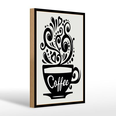 Holzschild Spruch 20x30cm Coffee Kaffee