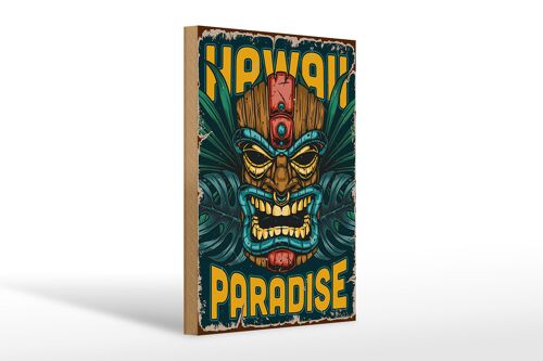 Holzschild Retro 20x30cm Hawaii Paradise