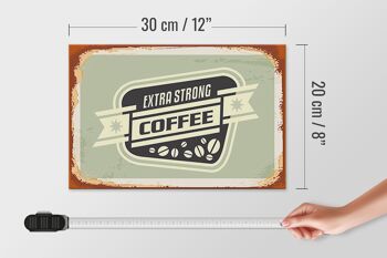 Plaque en bois café 30x20cm café extra fort 4