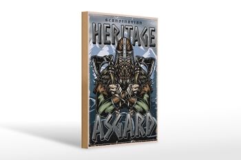 Panneau en bois Viking 20x30cm Heritage Asgard Scandinave 1