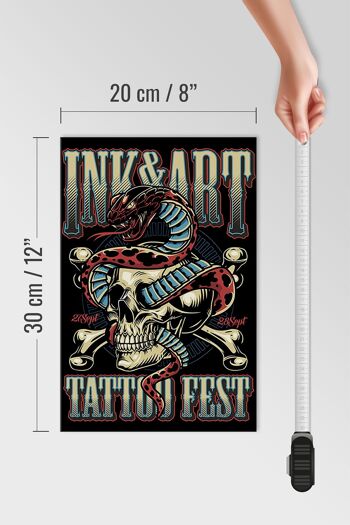 Tatouage panneau en bois 20x30cm Tatoo Fest 27-28 septembre 4