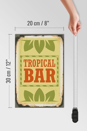 Panneau en bois 20x30cm Tropical Bar Summer 4