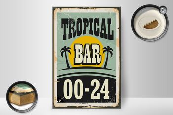 Panneau en bois 20x30cm Tropical Bar Retro 00-24 2