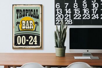 Panneau en bois 20x30cm Tropical Bar Retro 00-24 3