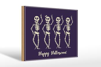 Panneau en bois Halloween 30x20cm Happy Halloween Festival 1