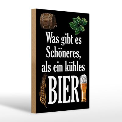 Cartel de madera que dice 20x30cm ¿Qué es mejor que una cerveza fría?