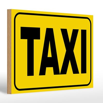 Wooden sign notice 30x20cm taxi gift wall decoration