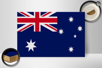 Panneau en bois drapeau Australie 30x20cm Drapeau de l'Australie 2