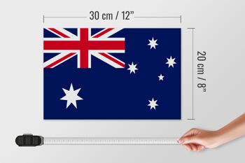 Panneau en bois drapeau Australie 30x20cm Drapeau de l'Australie 4