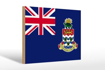Panneau en bois drapeau des îles Caïmans 30x20cm Îles Caïmans 1