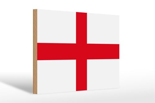 Holzschild Flagge Englands 30x20cm Flag of England
