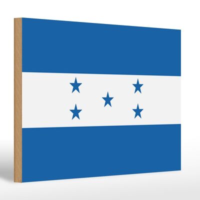 Holzschild Flagge Honduras 30x20cm Flag of Honduras