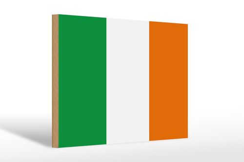 Holzschild Flagge Irlands 30x20cm Flag of Ireland