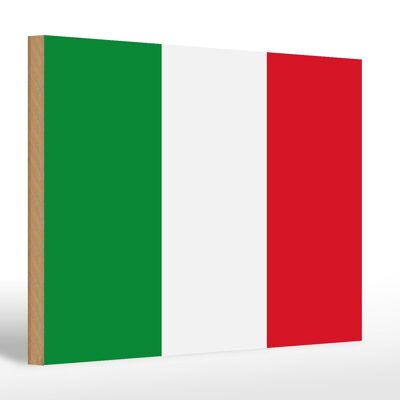 Wooden sign Flag of Italy 30x20cm Flag of Italy