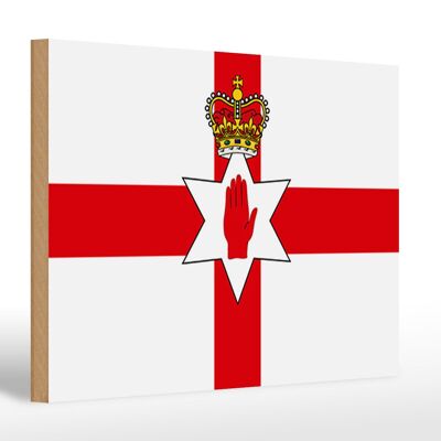 Holzschild Flagge Nordirland 30x20cm Flag Northern Ireland