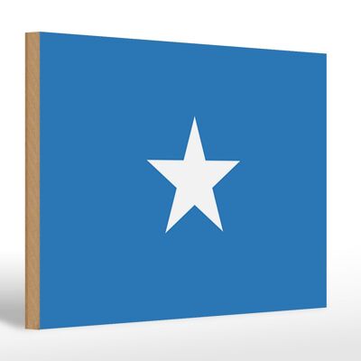 Letrero de madera Bandera de Somalia 30x20cm Bandera de Somalia