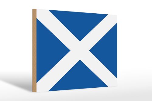 Holzschild Flagge Schottlands 30x20cm Flag of Scotland
