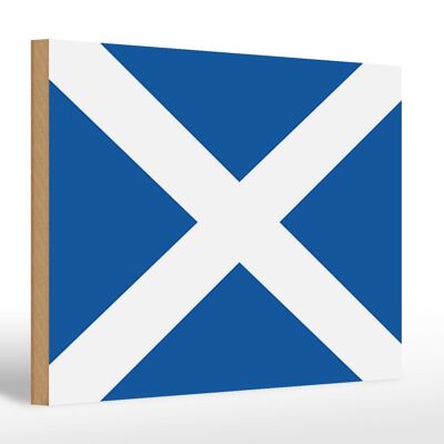 Letrero de madera Bandera de Escocia 30x20cm Bandera de Escocia