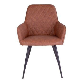 Harbo Dining Chair - Chaise en PU marron vintage HN1220 3