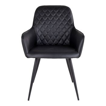 Harbo Dining Chair - Chaise en PU noir HN1223 3