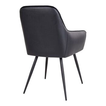 Harbo Dining Chair - Chaise en PU noir HN1223 5