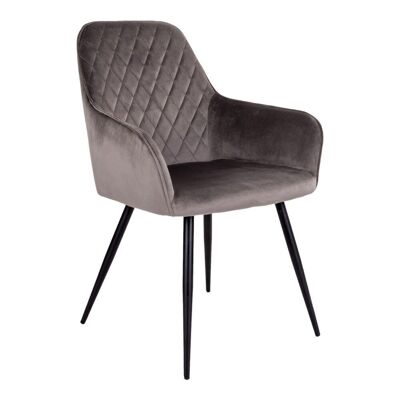 Harbo Dining Chair - Chair in mushroom velvet HN1208